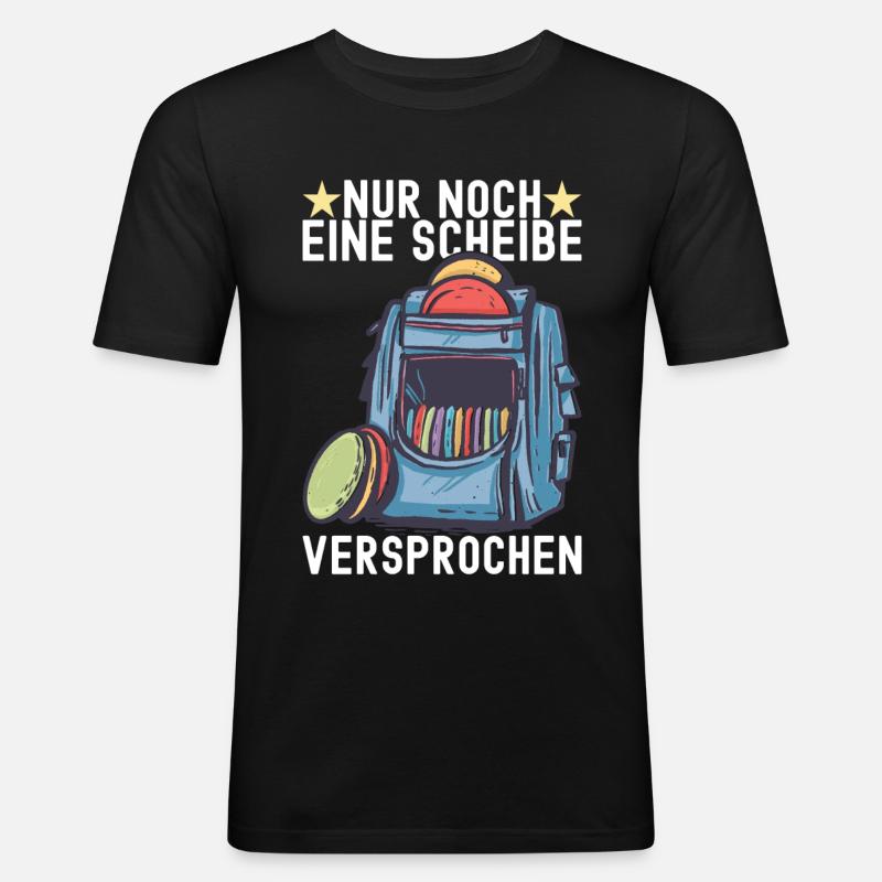 Disc Golf Disc Golfer - Männer Slim Fit T-Shirt - Schwarz