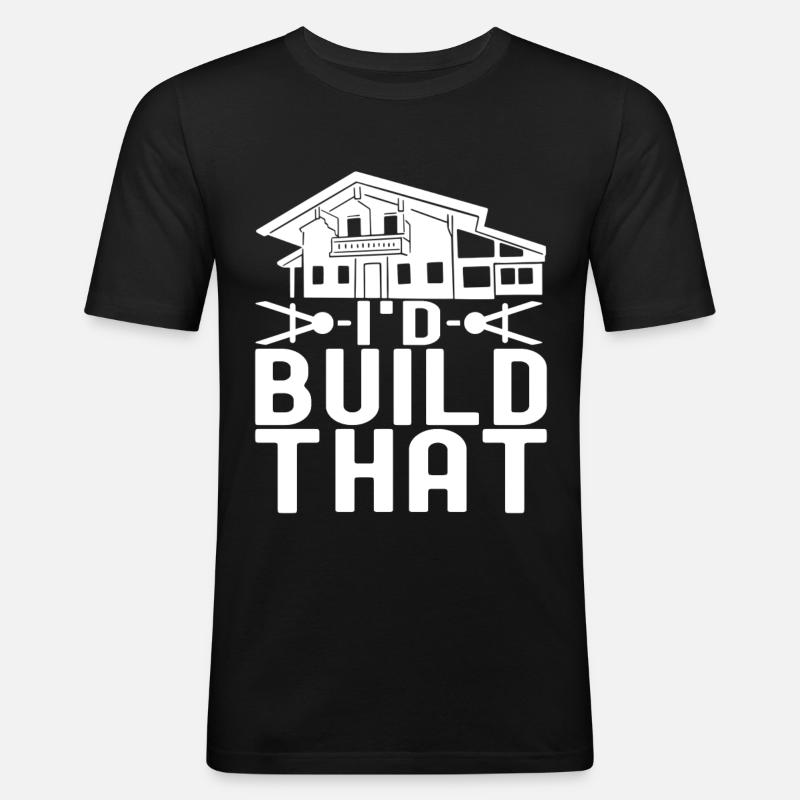 Architecture d’architecte - T-shirt près du corps Homme - noir