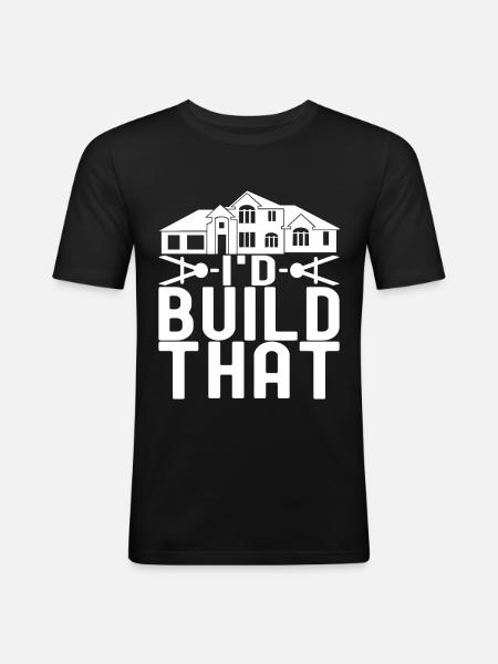 Architect Architecture - Men's Slim Fit T-Shirt - black