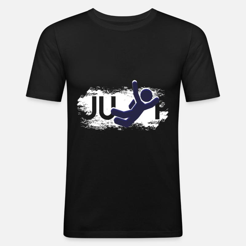 Base Jumping Fallschirm Springen Geschenk - Männer Slim Fit T-Shirt - Schwarz