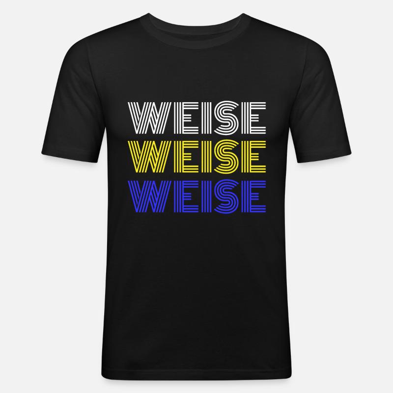 Klugscheisser Klugscheißer Klugscheiser - Männer Slim Fit T-Shirt - Schwarz