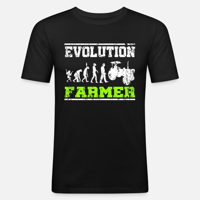 Bauer Traktor Evolution - Männer Slim Fit T-Shirt - Schwarz