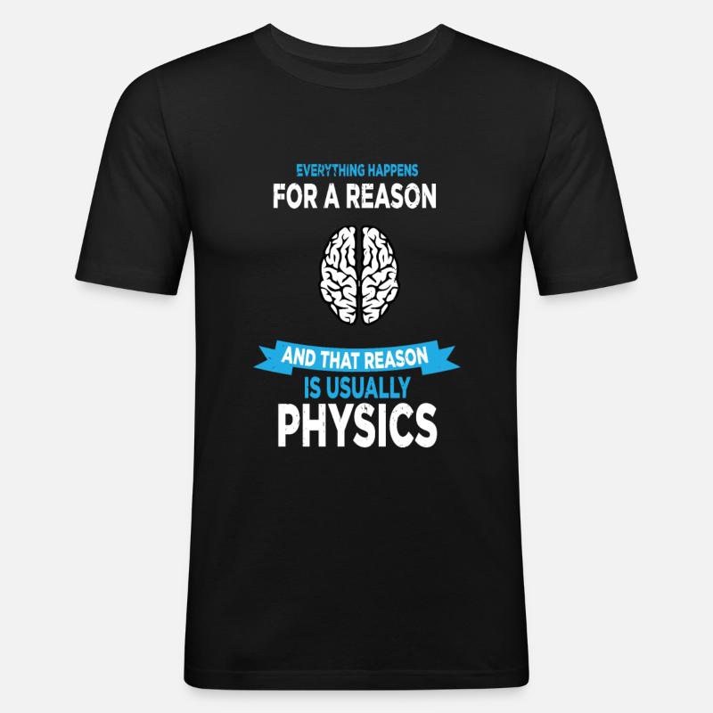 Physics Science Science gift - Men's Slim Fit T-Shirt - black