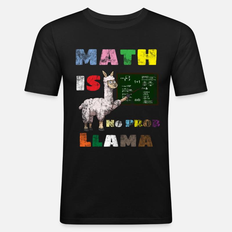 Math Joke - Männer Slim Fit T-Shirt - Schwarz
