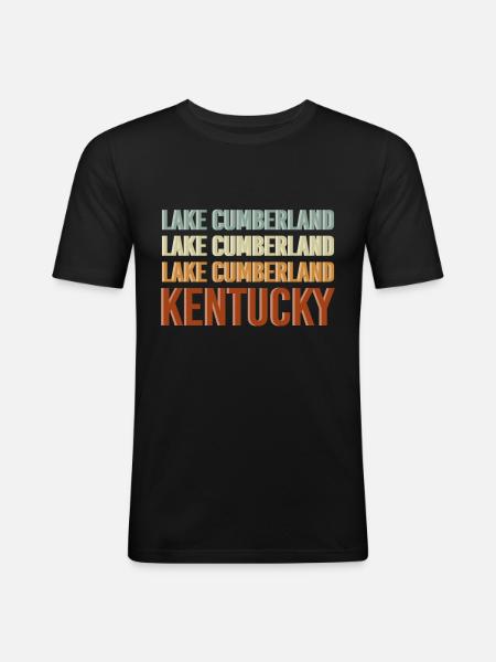 Kentucky Cumberland - T-shirt près du corps Homme - noir