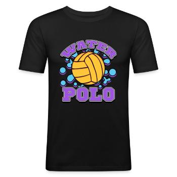 Water polo - T-shirt près du corps Homme - noir - Devant - Nik (191cm)