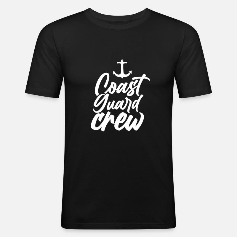 Équipage de la Garde côtière Profession côtière de la Garde côtière - T-shirt près du corps Homme - noir