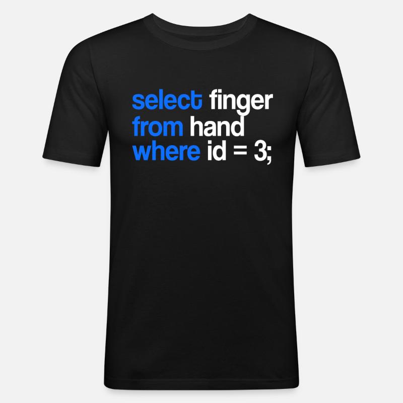 Informatiker Hardware Software Geschenk - Männer Slim Fit T-Shirt - Schwarz