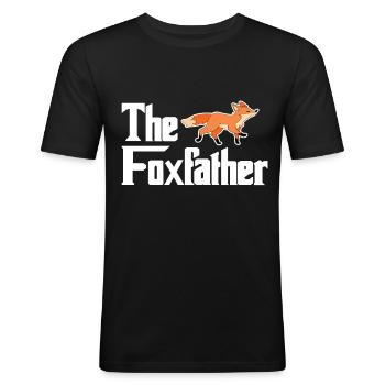Fuchs - Männer Slim Fit T-Shirt - Schwarz - Vorne - Nik (191cm)