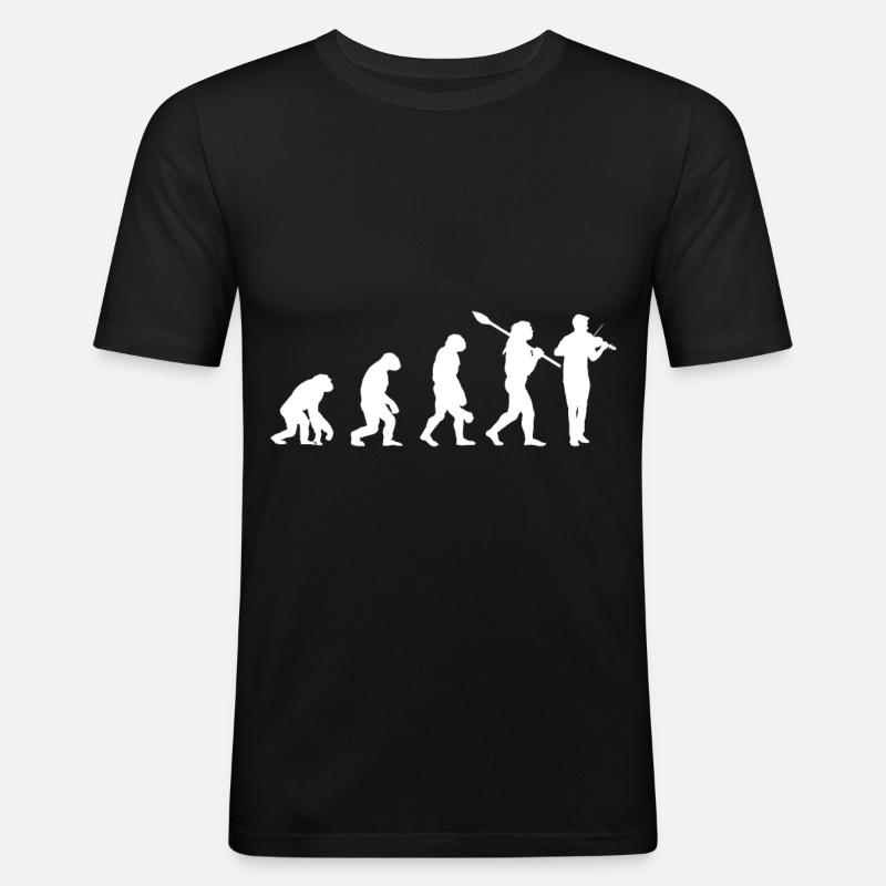 Viola evolution instruments concert - Men's Slim Fit T-Shirt - black