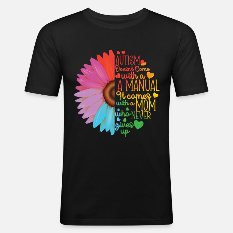 Autismus Bewusstsein - Männer Slim Fit T-Shirt - Schwarz