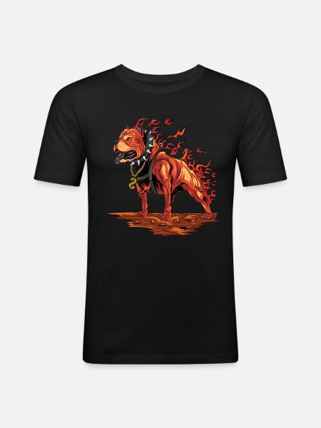 Pitbull Dog Pet Dog Dog - Men's Slim Fit T-Shirt - black