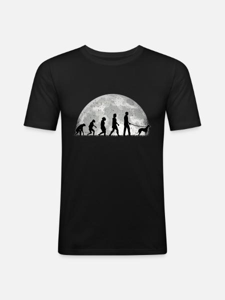 Galgo Español Lévrier espagnol - T-shirt près du corps Homme - noir