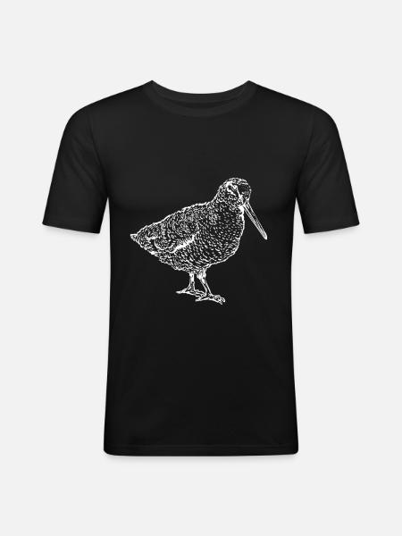 Oiseau oiseau oiseau mouches - T-shirt près du corps Homme - noir