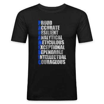 EMT Rettungssanitäter Sanitäter - Männer Slim Fit T-Shirt - Schwarz - Vorne - Nik (191cm)