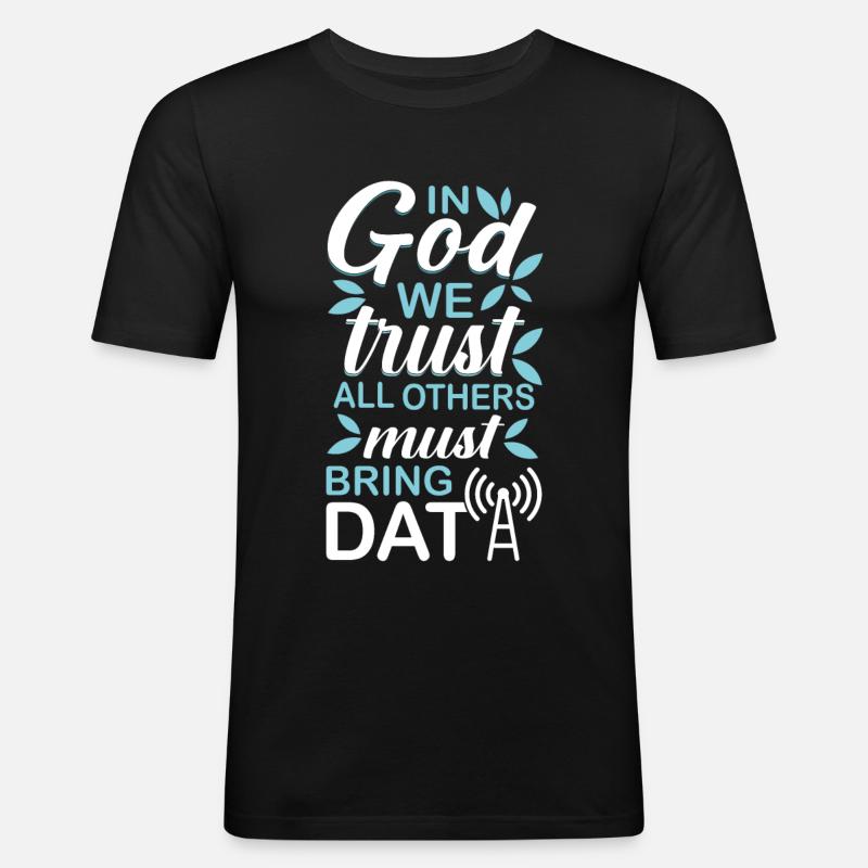 Programmer Gift Idea - Men's Slim Fit T-Shirt - black