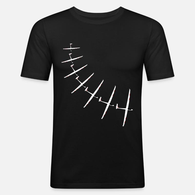 Glider Gliding Gliding Glider - Men's Slim Fit T-Shirt - black