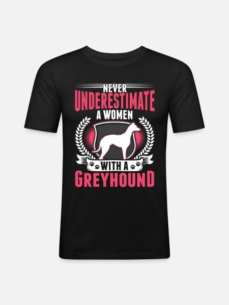 Greyhound Mme British Greyhound - T-shirt près du corps Homme - noir