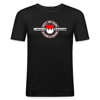Gott Sei Dank Ich Bin A Frank Limidid Ädischn - Männer Slim Fit T-Shirt - Schwarz - Vorne - Nik (191cm)