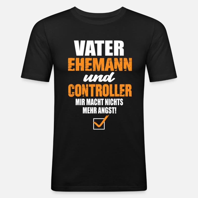 Controller - Männer Slim Fit T-Shirt - Schwarz
