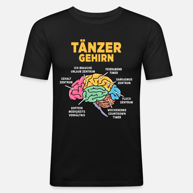 Tänzer - Männer Slim Fit T-Shirt - Schwarz