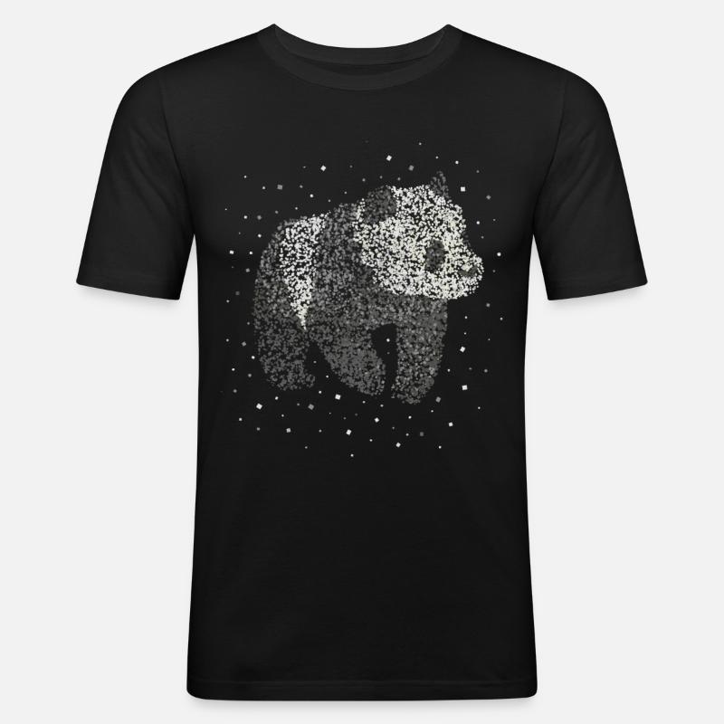 Panda Panda Bears Panda Amanti del Panda - Maglietta aderente da uomo - nero