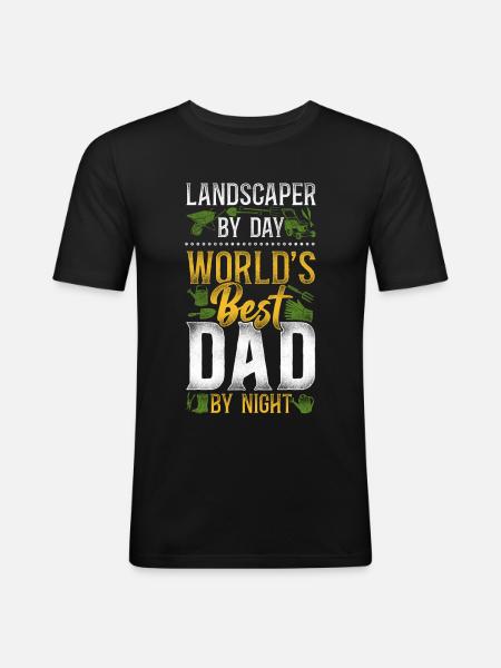 Landscaper Landscaping Landscape - Men's Slim Fit T-Shirt - black