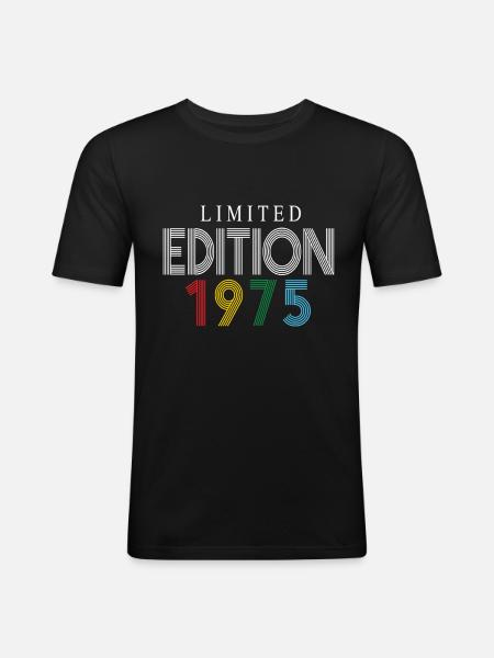 Limited Edition 1975 - Men's Slim Fit T-Shirt - black