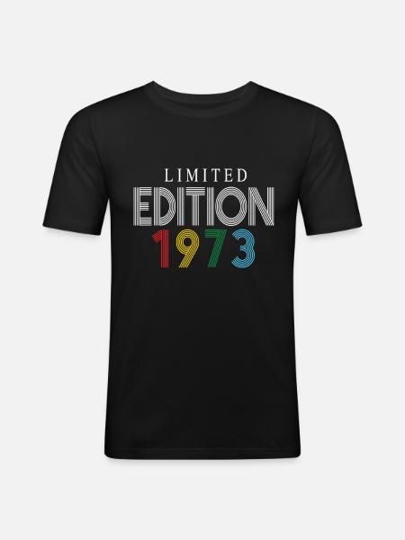 Limited Edition 1973 - Men's Slim Fit T-Shirt - black