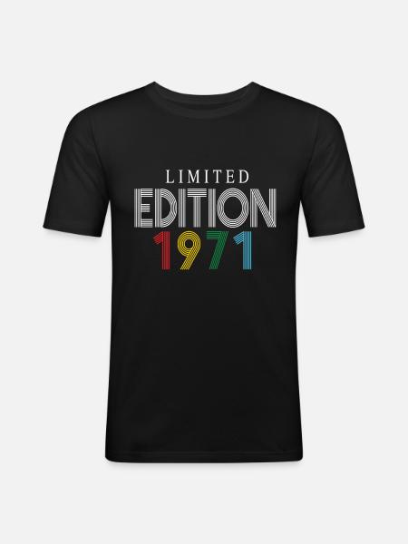 Limited Edition 1971 - Men's Slim Fit T-Shirt - black