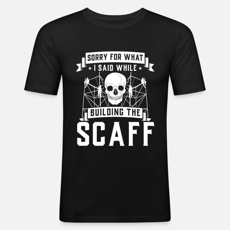 Constructeurs d’échafaudages - T-shirt près du corps Homme - noir