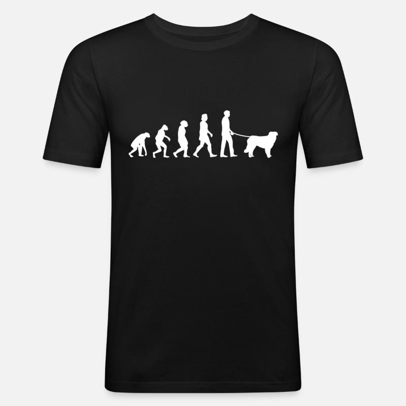Kuvasz Evolution - Men's Slim Fit T-Shirt - black