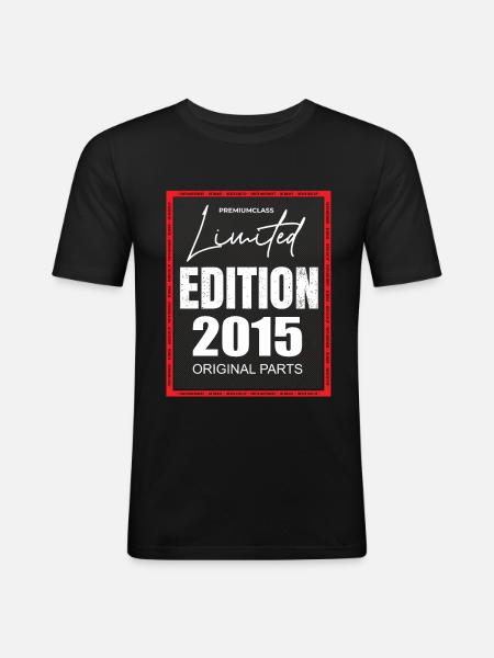 Édition limitée 2015 - T-shirt près du corps Homme - noir