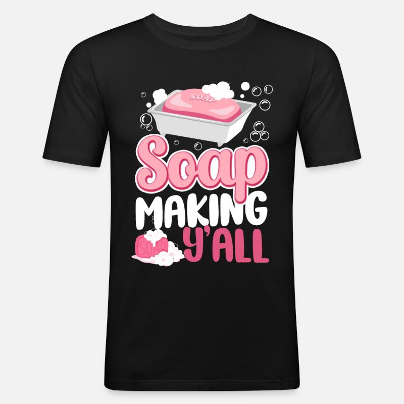 Soap Making Crafting Soap Making - Männer Slim Fit T-Shirt - Schwarz