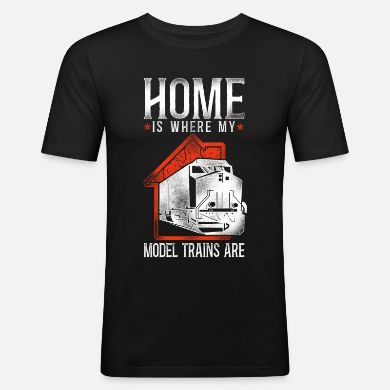 Freight Diesel Train Driver - Männer Slim Fit T-Shirt - Schwarz