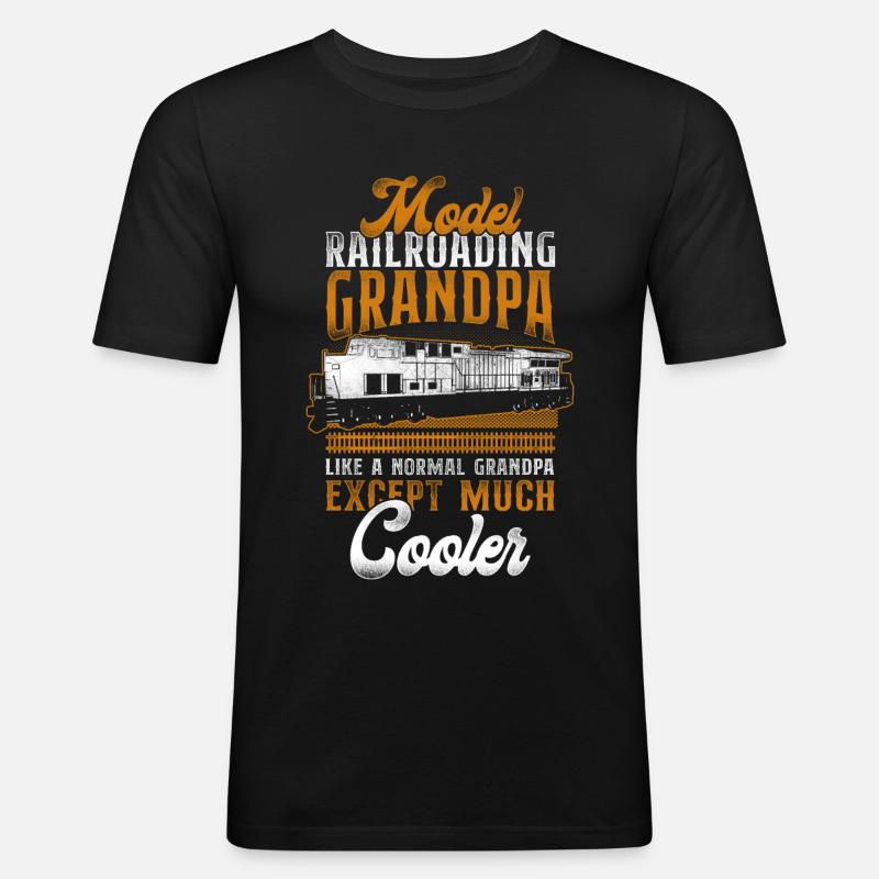 Freight Diesel Train Driver - Männer Slim Fit T-Shirt - Schwarz