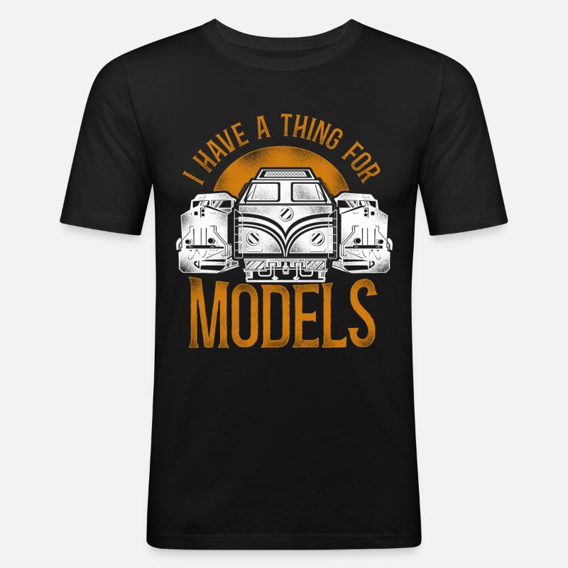 Freight Diesel Train Driver - Männer Slim Fit T-Shirt - Schwarz