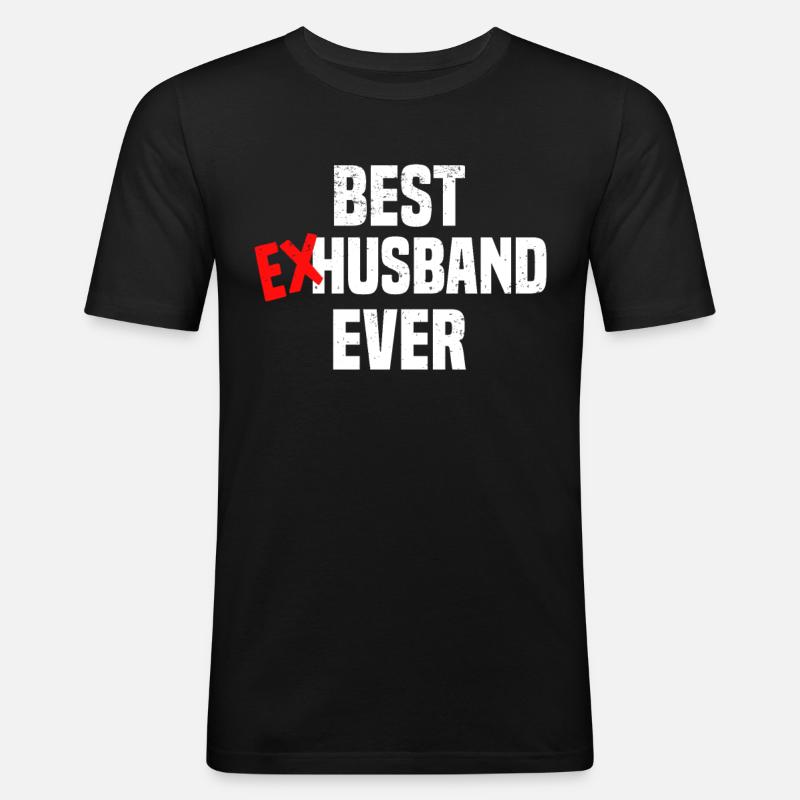 Scheidung Trennung Ehe Ex Scheidungsparty - Männer Slim Fit T-Shirt - Schwarz