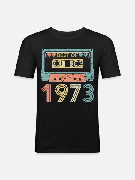 Le meilleur de 1973 - T-shirt près du corps Homme - noir