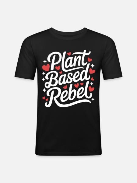 Vegetarian Vegan Veggie Vegetarian - Men's Slim Fit T-Shirt - black