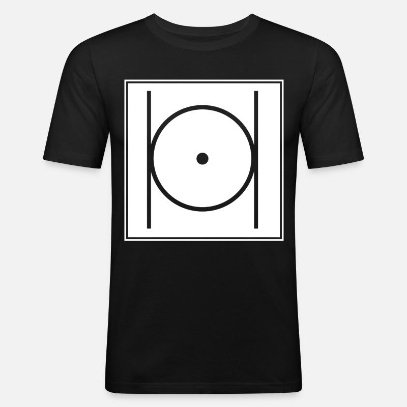 Freimaurer Illuminati - Männer Slim Fit T-Shirt - Schwarz