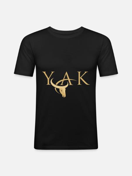 Yak - Men's Slim Fit T-Shirt - black