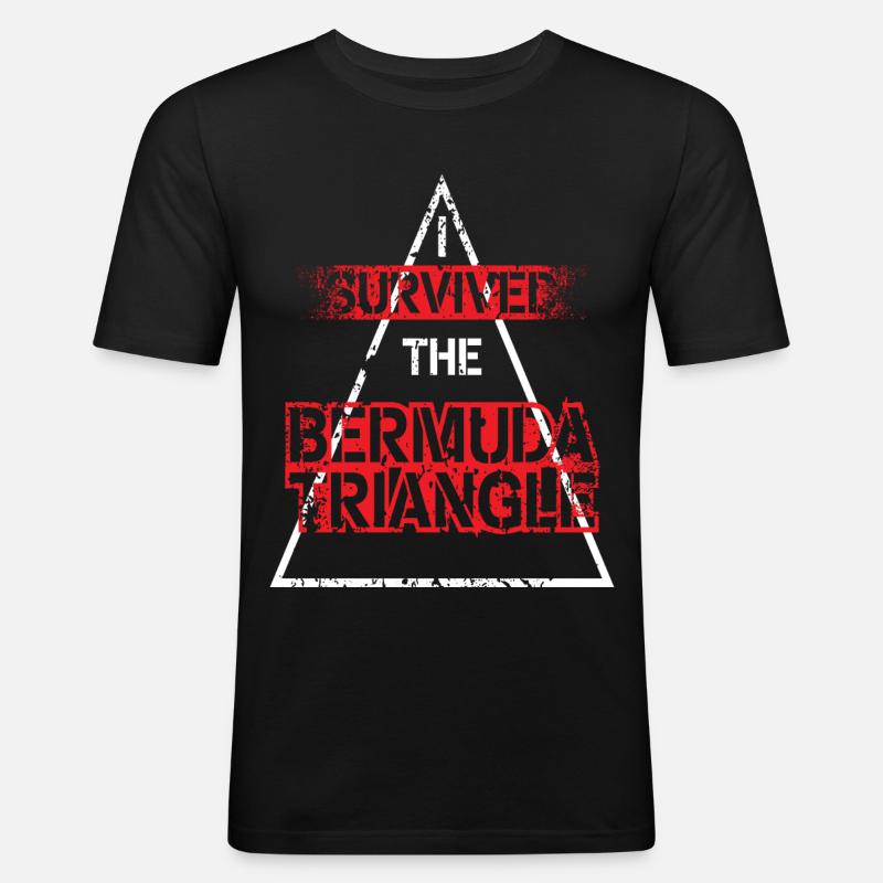 Bermuda Bermuda Triangle Mystery Hamilton - Men's Slim Fit T-Shirt - black