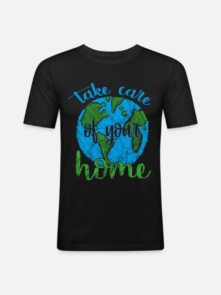 Earth Day - Earth Day - Men's Slim Fit T-Shirt - black