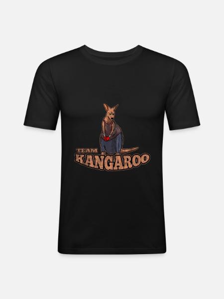 Kangaroo Australia - Men's Slim Fit T-Shirt - black