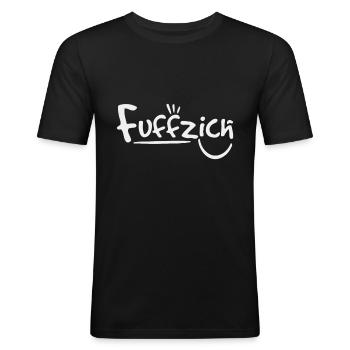 Fünfzig Fuffzich 50. Geburtstag - Männer Slim Fit T-Shirt - Schwarz - Vorne - Nik (191cm)