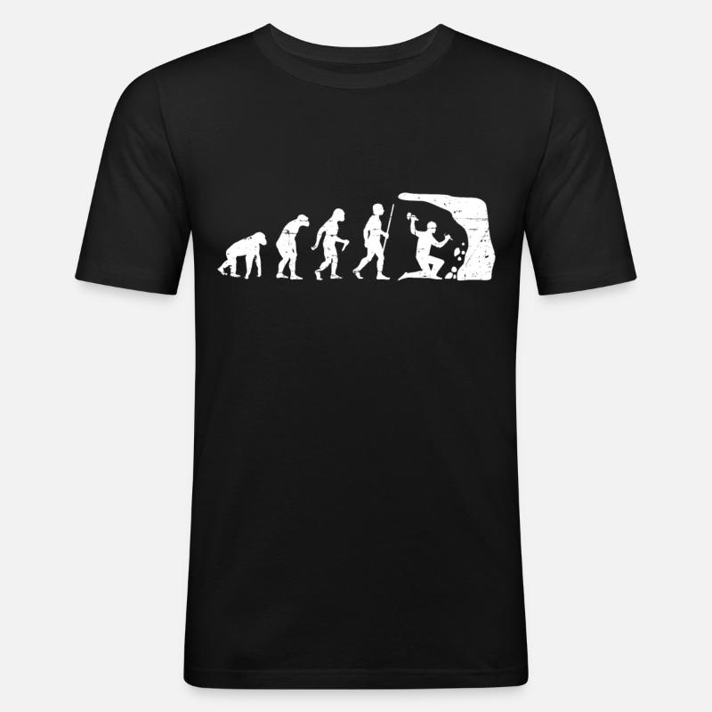 Evolution Geologist Geologist Miner - Men's Slim Fit T-Shirt - black