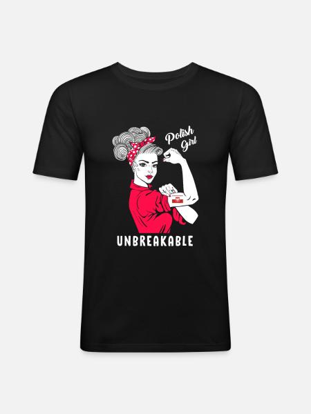 Polsk pige ubrydelig Sarkes Girls Polen - Herre Slim Fit T-Shirt - sort
