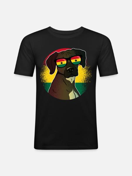 Ghana - Men's Slim Fit T-Shirt - black