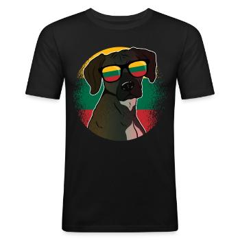 Lithuania - Men's Slim Fit T-Shirt - black - Front - Nik (191cm)